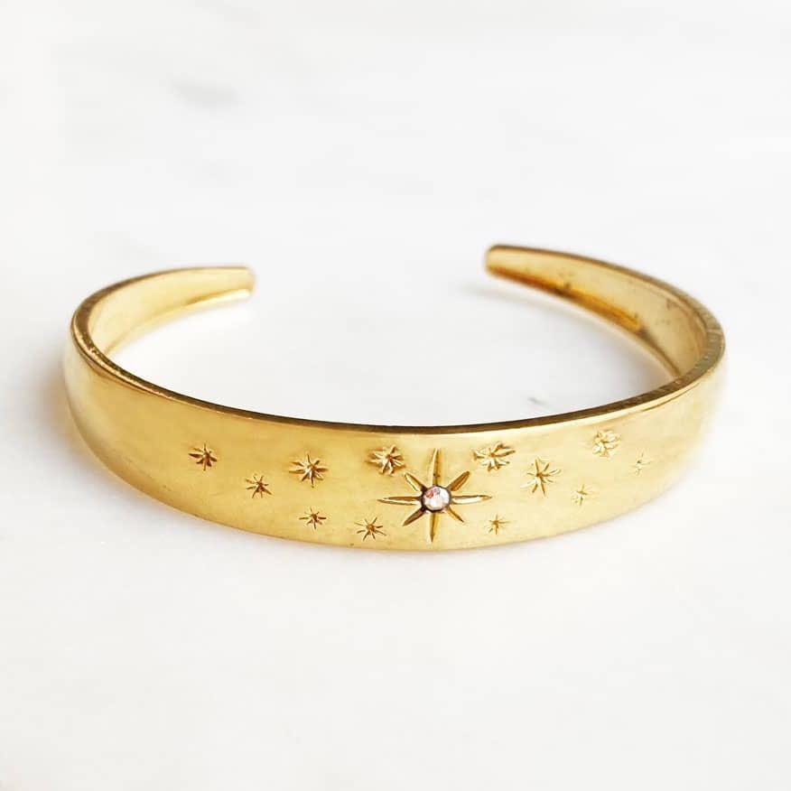 Opal Star Bracelet (14ct Gold Plated)
