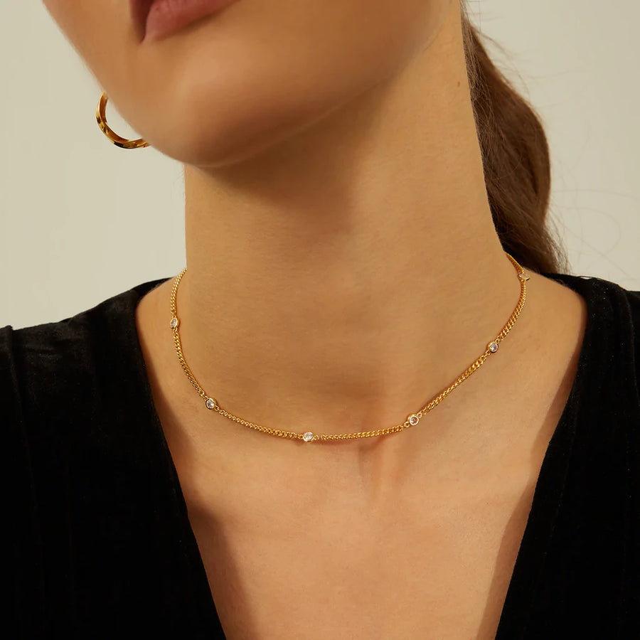Temperance  Gold Necklace - Sterling Silver - Gold & Silver Available