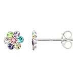 Sterling Silver Flower Earrings