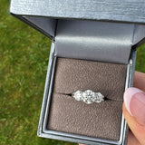 Emily Moissanite Ring - Silver